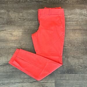 The Limited 12 Coral Cropped Skinny Dress Slack Pant